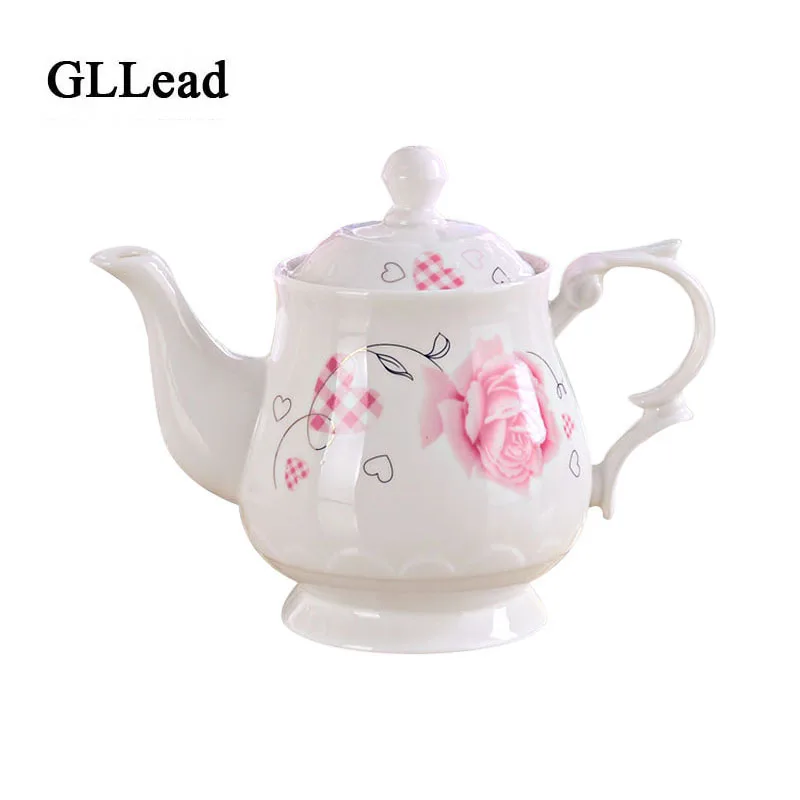 GLLead 800 Ml Fashion Ceramic Tea Pot Flower Tea Set Puer Coffee Teapot Porcelain Kettle With Infuser Office Home Drinkware
GLLead 800 Ml Fashion Ceramic Tea Pot Flower Tea Set Puer Coffee Teapot Porcelain Kettle With Infuser Office Home Drinkware
