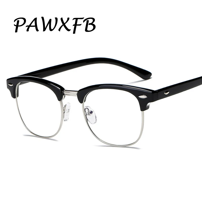 PAWXFB 2019 New Eyeglasses Frame Glasses Women Men Half Frames Eyewear Optical Spectacle Myopic Rivet Eye Glasses
PAWXFB 2019 New Eyeglasses Frame Glasses Women Men Half Frames Eyewear Optical Spectacle Myopic Rivet Eye Glasses