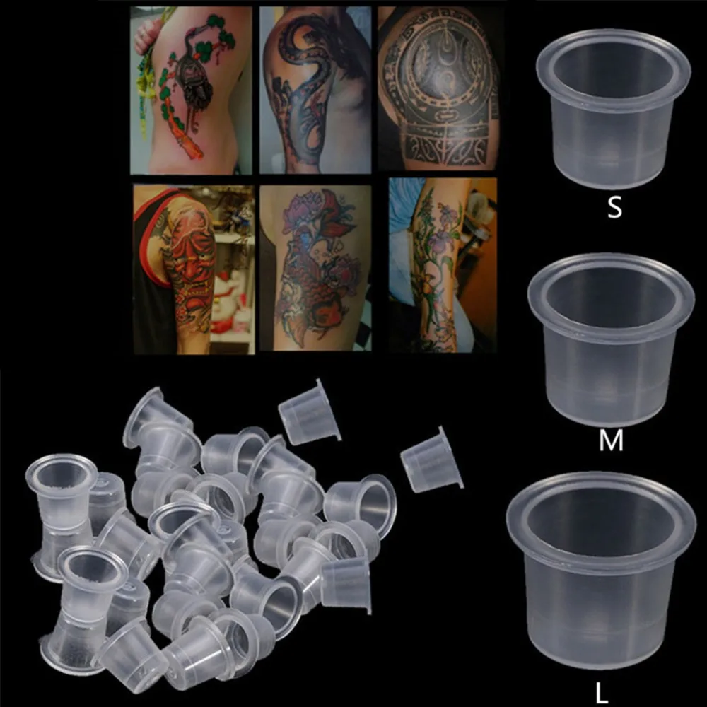 500Pcs Plastic Disposable Tattoo Ink Cups Caps Permanent Makeup Kit Supplies New Size S/M/L New 2017
500Pcs Plastic Disposable Tattoo Ink Cups Caps Permanent Makeup Kit Supplies New Size S/M/L New 2017