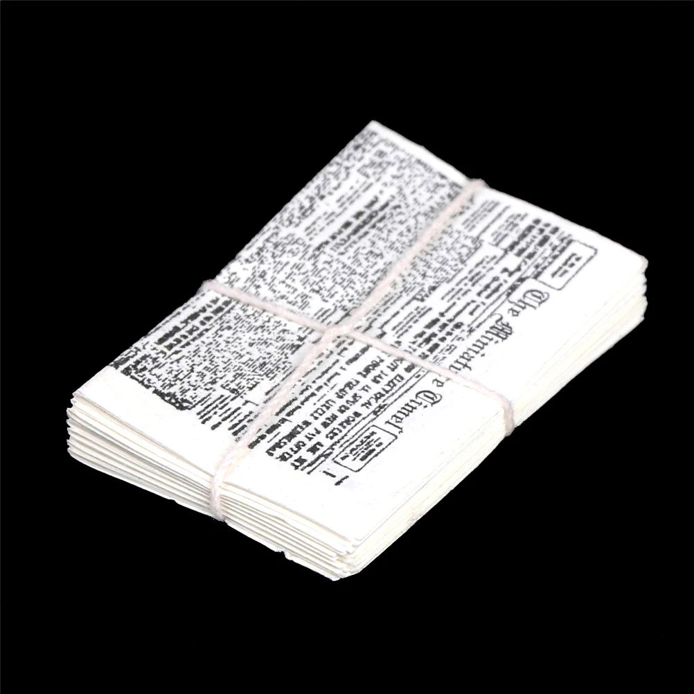 Cute 1:12 Dollhouse Miniature Simulation 1 bundle of Newspaper for Children Pretend Play Toy Accessories Decoration
Cute 1:12 Dollhouse Miniature Simulation 1 bundle of Newspaper for Children Pretend Play Toy Accessories Decoration
