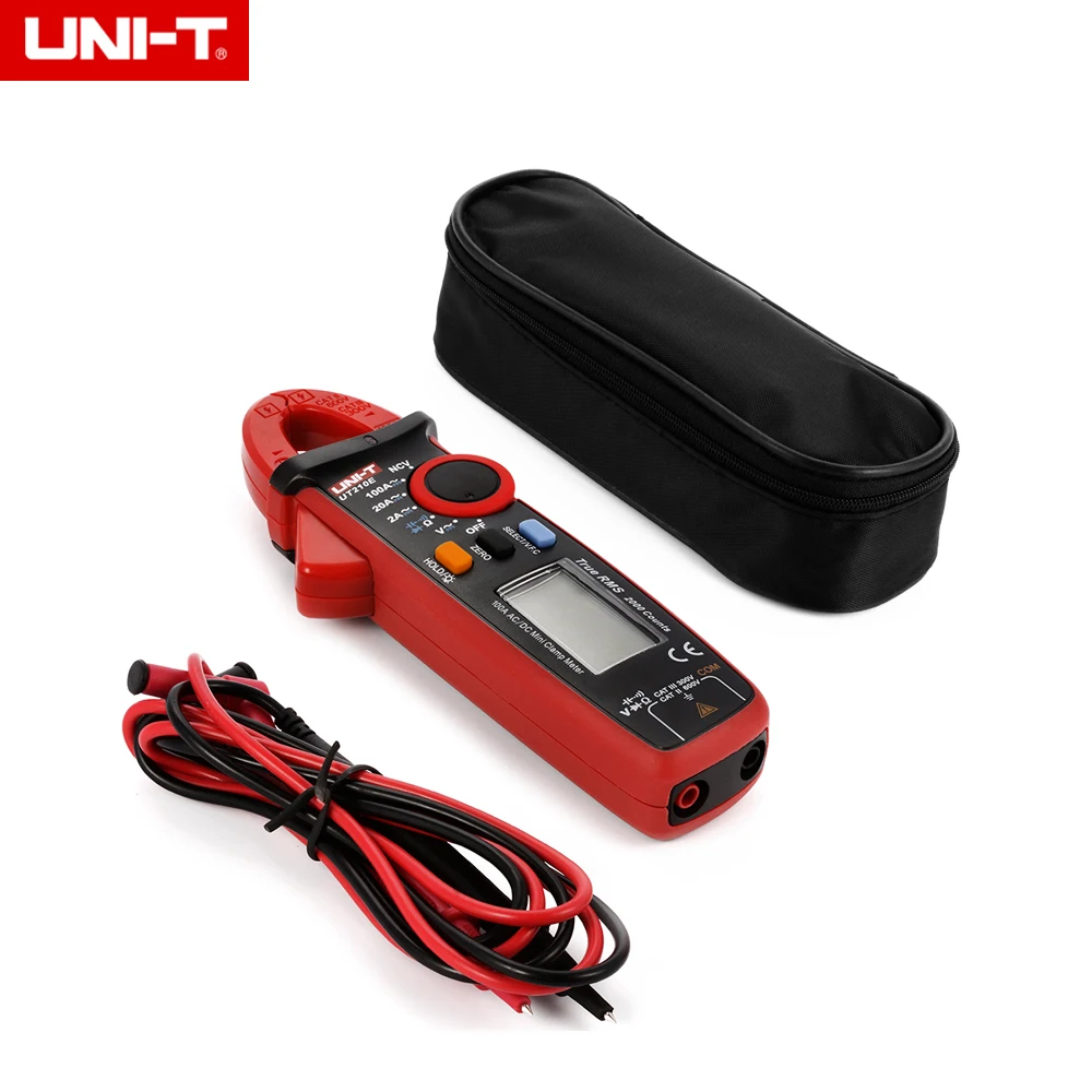 UNI-T UT210E/UT210C True RMS Mini Digital Clamp Meters AC/DC Auto Range 2000 Count LCD Display Digital Multimeters Diode
UNI-T UT210E/UT210C True RMS Mini Digital Clamp Meters AC/DC Auto Range 2000 Count LCD Display Digital Multimeters Diode