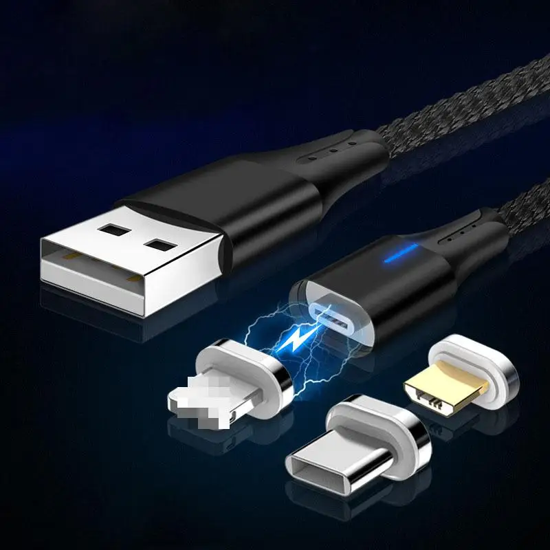 Magnetic Charge Cable Usb Micro Usb 3A Fast Charge Magnetic Usb Charging Cable for Apple Type-c Android Data Line
Magnetic Charge Cable Usb Micro Usb 3A Fast Charge Magnetic Usb Charging Cable for Apple Type-c Android Data Line
