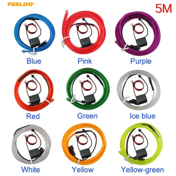 FEELDO 5M Car Decoration Flexible Moulding EL Neon Glow Lighting Rope Strip With Fin And Cigar Lighter 9-color #3596
FEELDO 5M Car Decoration Flexible Moulding EL Neon Glow Lighting Rope Strip With Fin And Cigar Lighter 9-color #3596