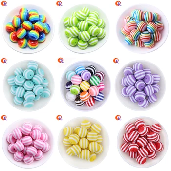 100Pcs/Lot DIY Necklace Accessory Children Handcraft Department 20MM Round Shape Resin Stripe Beads Jewelry Findings
100Pcs/Lot DIY Necklace Accessory Children Handcraft Department 20MM Round Shape Resin Stripe Beads Jewelry Findings