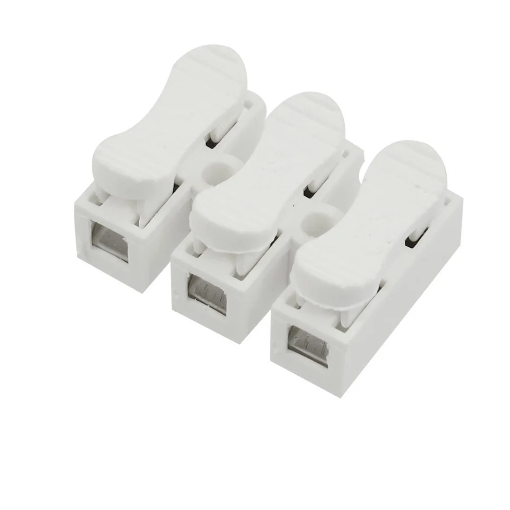 

3pin Spring Cable Clip Self Lock Press Push Quick 3P Wire Clip Connector Wiring Terminal for Led Strip CH3 3P Spring Connector