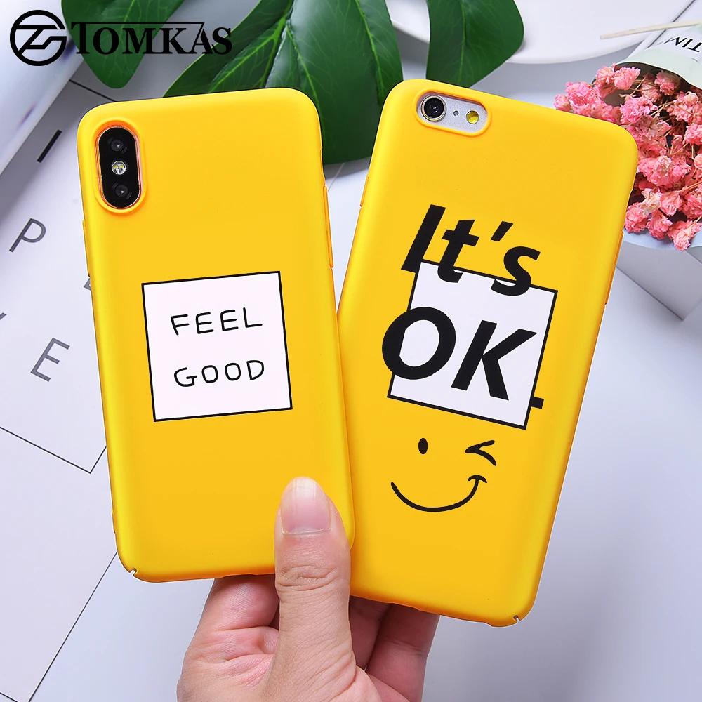 TOMKAS Cute Case For iPhone XS XR 8 7 10 6s Yellow Cover Phone Cases For iPhone X 7 8 6 s Plus XS Max Case Luxury PC Cover Coque
TOMKAS Cute Case For iPhone XS XR 8 7 10 6s Yellow Cover Phone Cases For iPhone X 7 8 6 s Plus XS Max Case Luxury PC Cover Coque