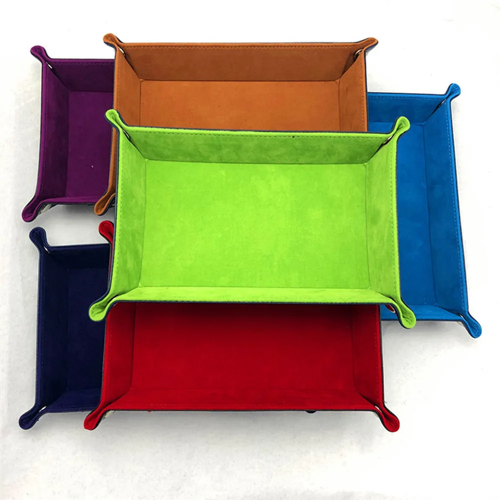 Rectangle PU Leather Dice Trays Foldable Storage Box for Table Games Key Wallet Coin Box Desktop Sundries Trays Decorative
Rectangle PU Leather Dice Trays Foldable Storage Box for Table Games Key Wallet Coin Box Desktop Sundries Trays Decorative