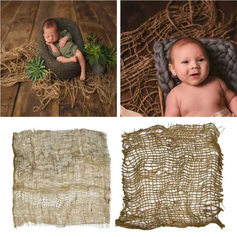 Newborn Handcraft Jute Backdrop Blanket Baby Photography Prop Chunky Burlap Layer Net Studio Props
Newborn Handcraft Jute Backdrop Blanket Baby Photography Prop Chunky Burlap Layer Net Studio Props