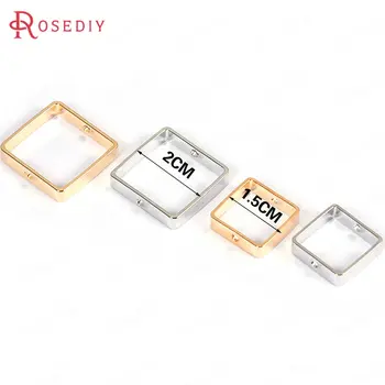 20PCS 1.5CM 2CM Gold Color Brass Can Through Beads Square Connect Charms Diy Jewelry Findings Earrings Accessories Wholesale
20PCS 1.5CM 2CM Gold Color Brass Can Through Beads Square Connect Charms Diy Jewelry Findings Earrings Accessories Wholesale