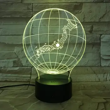 National map Japan Night Light LED 3D Illusion Touch Sensor 7 Color Changing Childrens Kids Baby Gifts Globe Table Lamp desk
National map Japan Night Light LED 3D Illusion Touch Sensor 7 Color Changing Childrens Kids Baby Gifts Globe Table Lamp desk