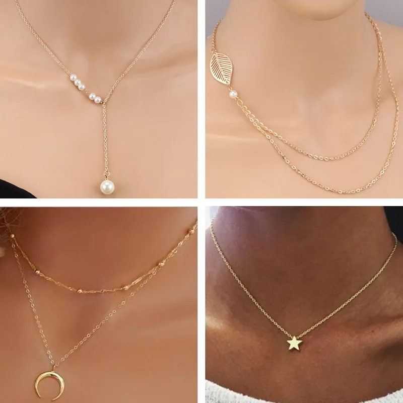 Tenande Fresh Style Leaves Moon Evil Eye Simulated-Pearl Cross Chain Necklaces & Pendants for Women Valentine's Day Gifts Bijoux
Tenande Fresh Style Leaves Moon Evil Eye Simulated-Pearl Cross Chain Necklaces & Pendants for Women Valentine's Day Gifts Bijoux