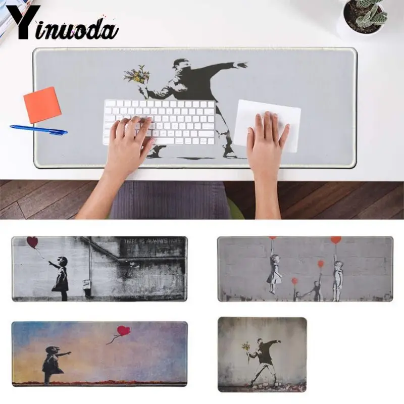 Yinuoda Street Art Banksy Graffiti Gaming Player desk laptop Mouse Mat small Gaming Mousepads large desk mat for dota 2 lol
Yinuoda Street Art Banksy Graffiti Gaming Player desk laptop Mouse Mat small Gaming Mousepads large desk mat for dota 2 lol