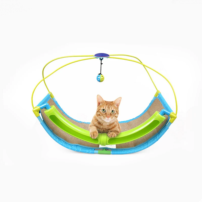 

idYllife Cat Toy Hammock House for Katten Mat with Scratcher Multifunction Cat Bed Home Cradle Portable Educational Playing