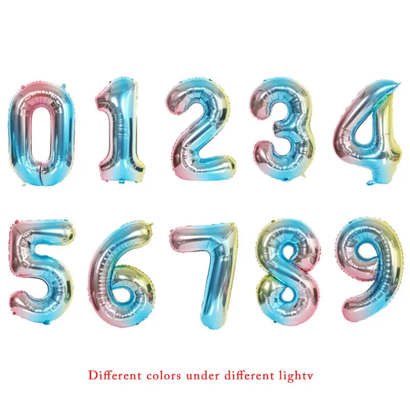 32 inch big rainbow color changing digital balloon Aluminum foil balloons wedding happy birthday party decoration globos
32 inch big rainbow color changing digital balloon Aluminum foil balloons wedding happy birthday party decoration globos