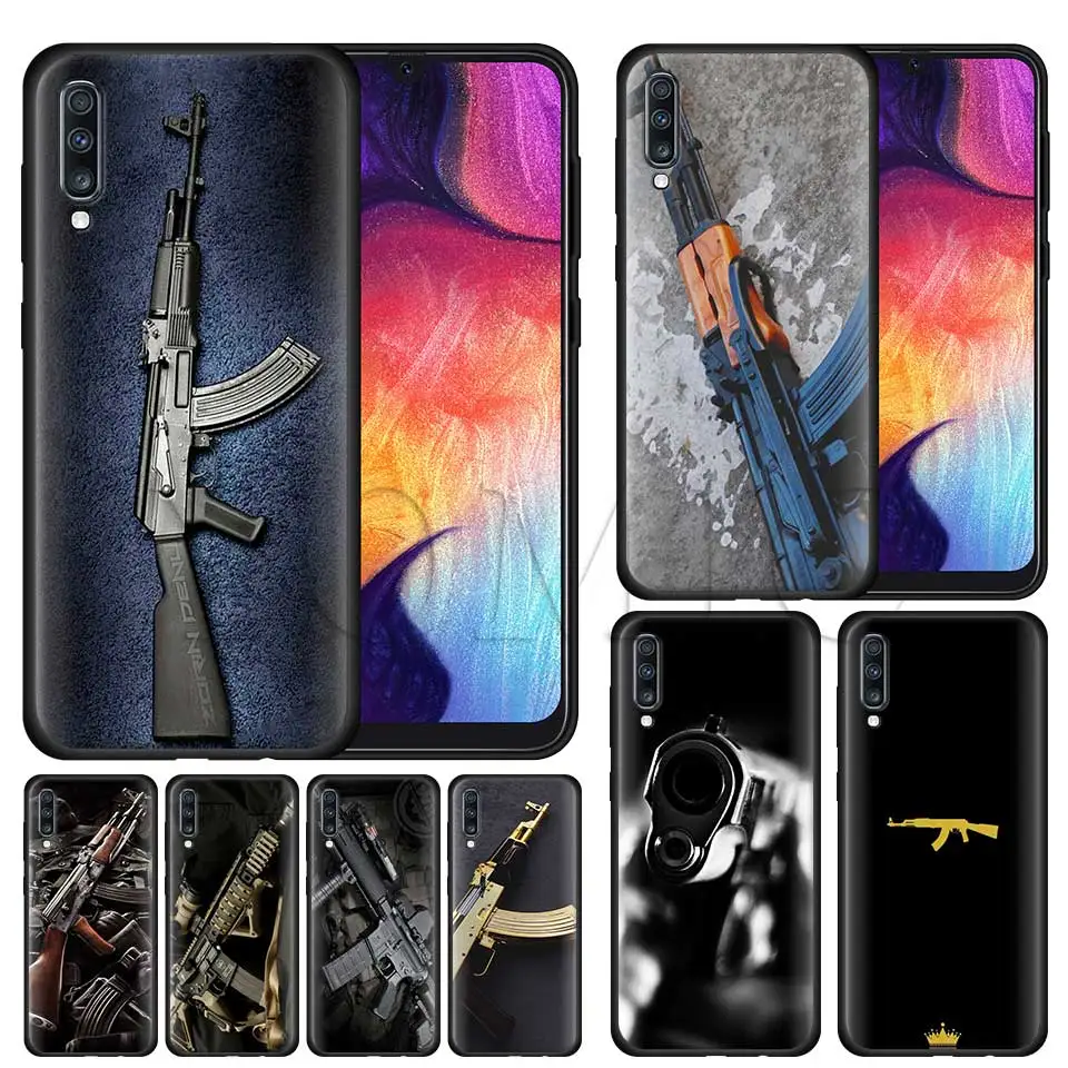 Gun BUllets AK47 Handgun Silicone Soft Case for Samsung Galaxy A50 A40 A70 A30 A20 A80 A6 A7 A8 Plus A9 2018 Black Case Coque
Gun BUllets AK47 Handgun Silicone Soft Case for Samsung Galaxy A50 A40 A70 A30 A20 A80 A6 A7 A8 Plus A9 2018 Black Case Coque