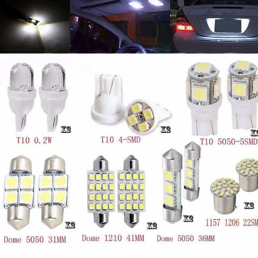 Auto Reverse Signal Bulb Lamp 14pcs White T10c Car Tail Turn Brake Daytime Running Light Car License Plate Light Reading Lamps
Auto Reverse Signal Bulb Lamp 14pcs White T10c Car Tail Turn Brake Daytime Running Light Car License Plate Light Reading Lamps