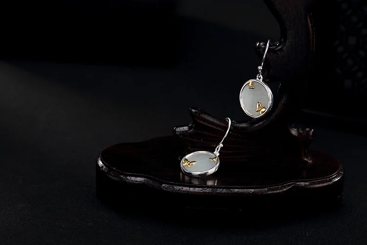 agate silver earrings for girls 14