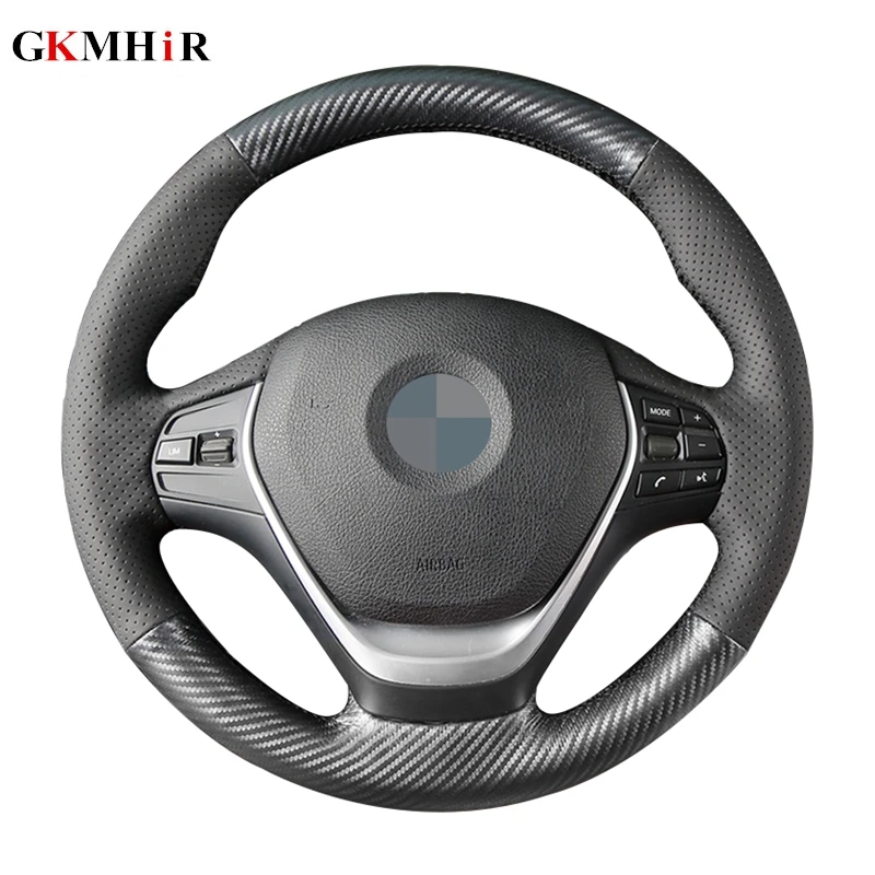 GKMHiR DIY Black Carbon Fiber Leather Car Steering Wheel Cover for BMW 316i 320i 328i 320d F20 F45 F30 F31 F34 F32 F33 F36
GKMHiR DIY Black Carbon Fiber Leather Car Steering Wheel Cover for BMW 316i 320i 328i 320d F20 F45 F30 F31 F34 F32 F33 F36