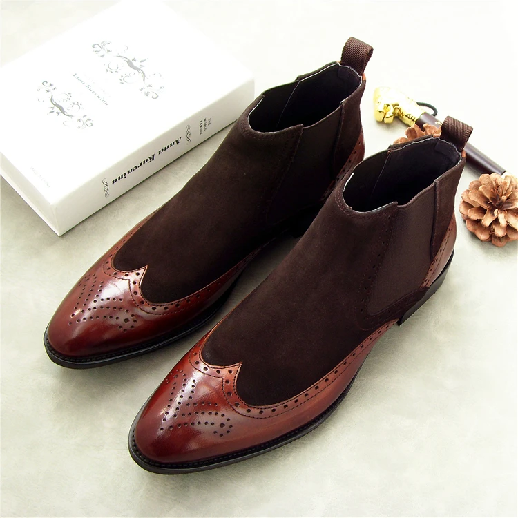 Men Motorcycle boots high quality British Style Brogue Boots Carved Shoes Cow leather High top Mens Martin Boot
Men Motorcycle boots high quality British Style Brogue Boots Carved Shoes Cow leather High top Mens Martin Boot