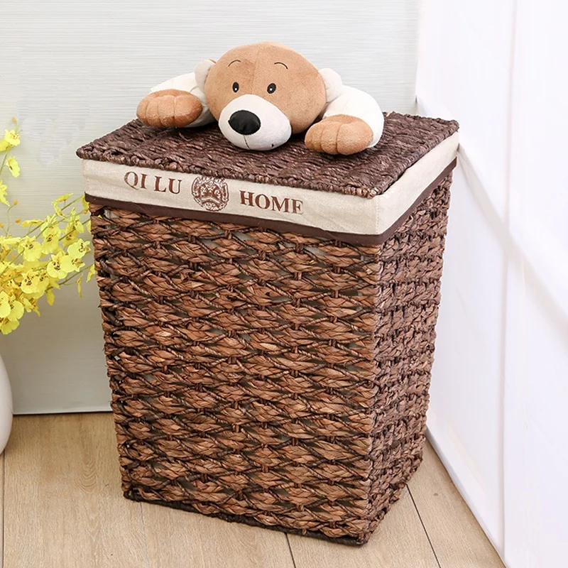 Laundry basket of dirty clothes with lid kid large straw storage rattan baskets storage cartoon bear corn husk woven storage box
Laundry basket of dirty clothes with lid kid large straw storage rattan baskets storage cartoon bear corn husk woven storage box