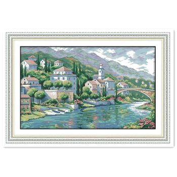 River Town Chinese Counted Cross Stitch Patterns Kits DMC Cross Stitch Fabric kit mezzo punto Home Decor Embroidery Cross Sets
River Town Chinese Counted Cross Stitch Patterns Kits DMC Cross Stitch Fabric kit mezzo punto Home Decor Embroidery Cross Sets