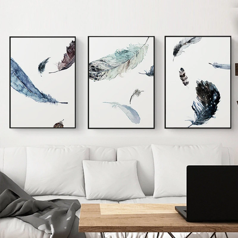 HAOCHU Watercolor Fancy Feather Japan Anime Canvas Painting Living Room Hotel Decoration Triptych Abstract Art Wall Pictures
HAOCHU Watercolor Fancy Feather Japan Anime Canvas Painting Living Room Hotel Decoration Triptych Abstract Art Wall Pictures