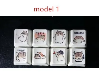 8 pcs/set Mechanical Keyboard Keycaps Dye Sublimation Personality Caps PBT OEM/R4 Height
8 pcs/set Mechanical Keyboard Keycaps Dye Sublimation Personality Caps PBT OEM/R4 Height