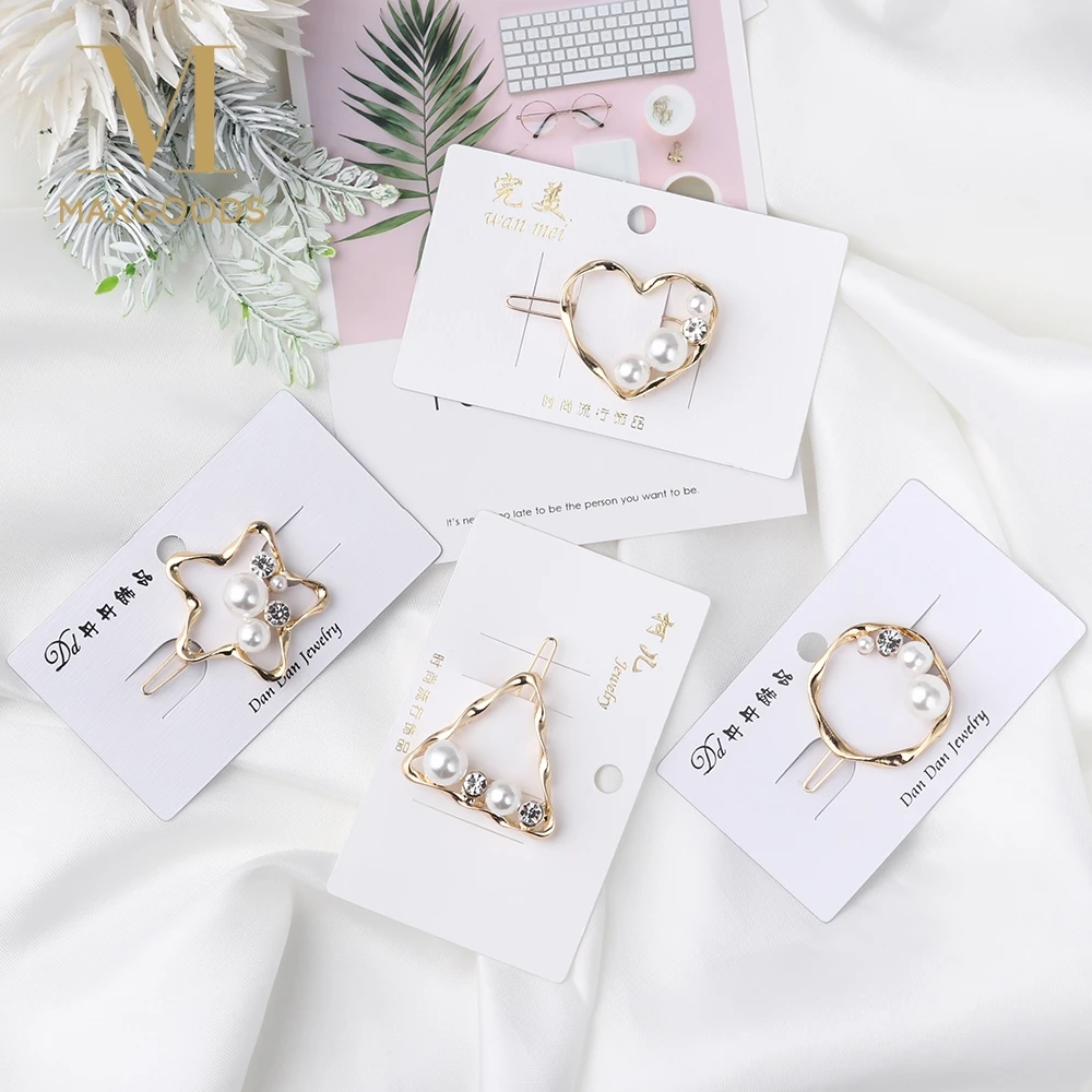 Cute Hollow Heart Star Metal Hair Clips Women Hair Accessories Girls Imitiation Pearl Crystal Metal Hairpins Hairgrip
Cute Hollow Heart Star Metal Hair Clips Women Hair Accessories Girls Imitiation Pearl Crystal Metal Hairpins Hairgrip