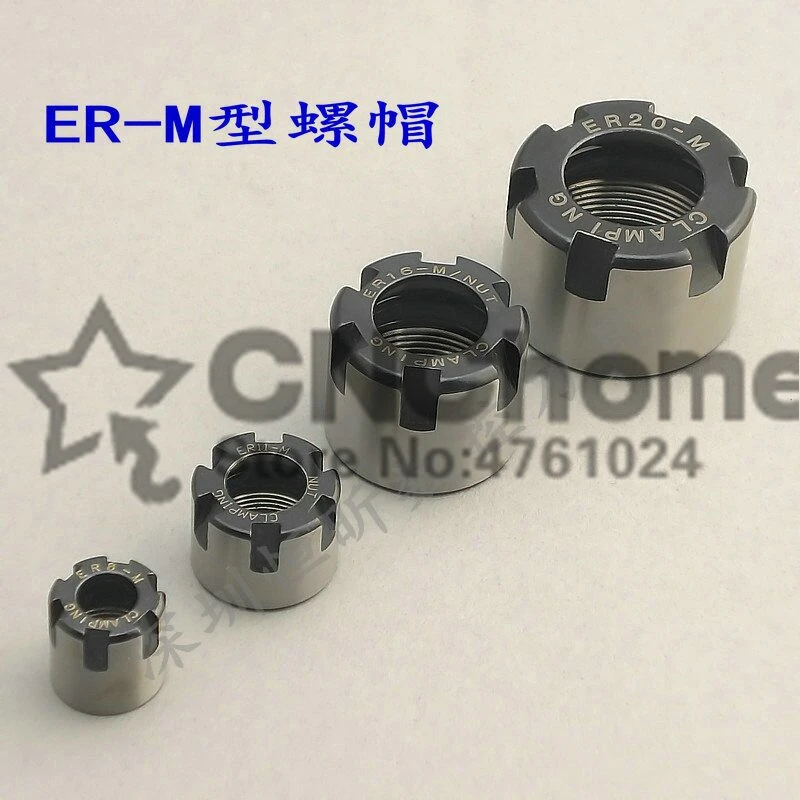 1PCS ER8-M/ER11-M/ER16-M/ER20-M Nut for ER8/ER11/ER16/ER20 Collet Clamping, CNC Collet Chuck Nuts, Standard Quality Type M
1PCS ER8-M/ER11-M/ER16-M/ER20-M Nut for ER8/ER11/ER16/ER20 Collet Clamping, CNC Collet Chuck Nuts, Standard Quality Type M