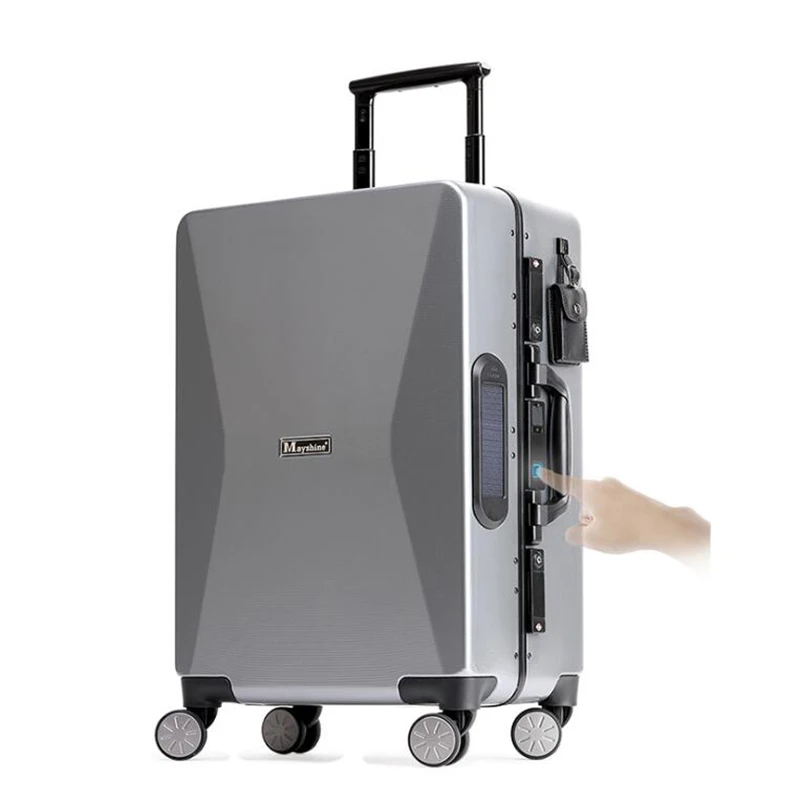 TRAVEL TALE 18"20" inch Smart travel suitcase fingerprint lock Solar charging cabin travel trolley luggage on wheels
TRAVEL TALE 18"20" inch Smart travel suitcase fingerprint lock Solar charging cabin travel trolley luggage on wheels