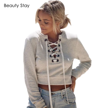 BeautyStay Autumn Lace Up Casual Punk Hoodie Women Cotton Loose Tops Ladies Warm Pullover Chic Exercise Sweatshirt Tracksuit
BeautyStay Autumn Lace Up Casual Punk Hoodie Women Cotton Loose Tops Ladies Warm Pullover Chic Exercise Sweatshirt Tracksuit