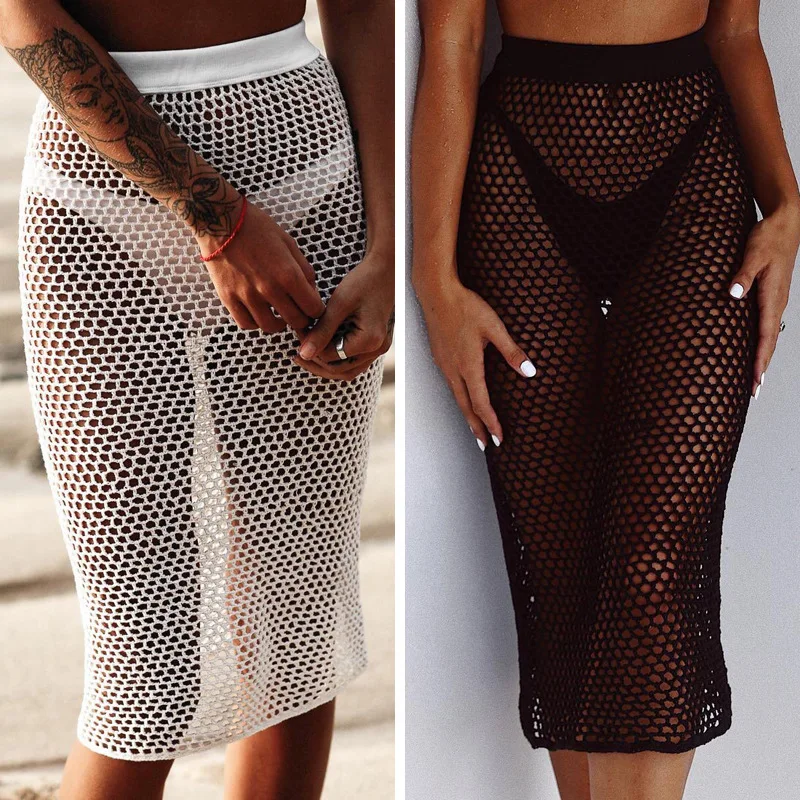 Beach Dresses Robe Plage Bathing Suit Cover Ups Exit Of Bathroom Women Summer Tunic Coverup Knitted Hollow Nets Skirt Female
Beach Dresses Robe Plage Bathing Suit Cover Ups Exit Of Bathroom Women Summer Tunic Coverup Knitted Hollow Nets Skirt Female