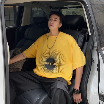 2019 Spring And Summer New Loose Version Three-color Short-sleeved Street Art Harajuku Cotton Casual T-shirt
2019 Spring And Summer New Loose Version Three-color Short-sleeved Street Art Harajuku Cotton Casual T-shirt