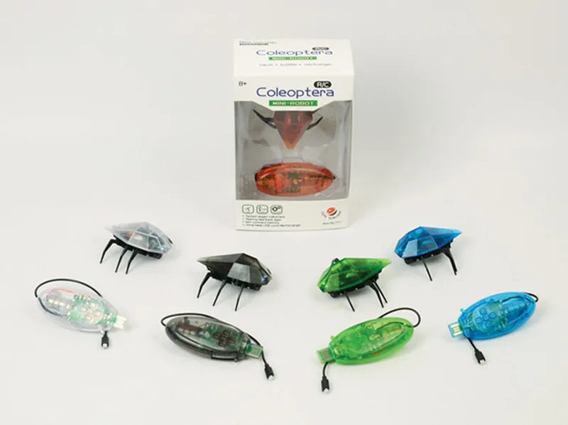 72set/lot USB Infrared Remote control Mini luminous Robot Electronic insect pet Toy Mechanical Beetles Controller RC worm toys
72set/lot USB Infrared Remote control Mini luminous Robot Electronic insect pet Toy Mechanical Beetles Controller RC worm toys