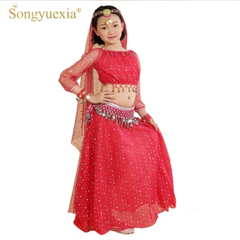 SONGYUEXIA New Indian Belly Dancing Sets Children Belly Dance Costume Girls Performance Dress For Kids Belly Dance Set 6PCS
SONGYUEXIA New Indian Belly Dancing Sets Children Belly Dance Costume Girls Performance Dress For Kids Belly Dance Set 6PCS