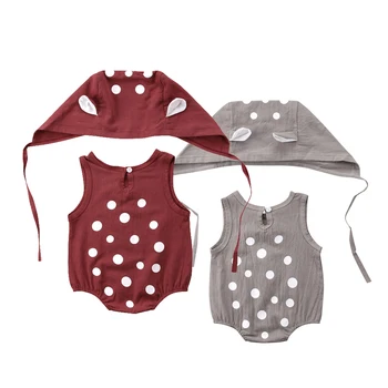 2018 Newborn Infant Baby Girls Boys Summer Bear Romper Sleeveless Jumpsuit Hat Outfits 2pcs Set Cute Clothing
2018 Newborn Infant Baby Girls Boys Summer Bear Romper Sleeveless Jumpsuit Hat Outfits 2pcs Set Cute Clothing