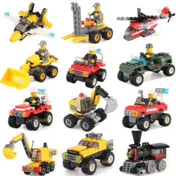 NEW DIY Hot Sale Toy Set City Series Excavator Train Bulldozer Combat plane Fire patrol car Set Toy For Mini Children
NEW DIY Hot Sale Toy Set City Series Excavator Train Bulldozer Combat plane Fire patrol car Set Toy For Mini Children