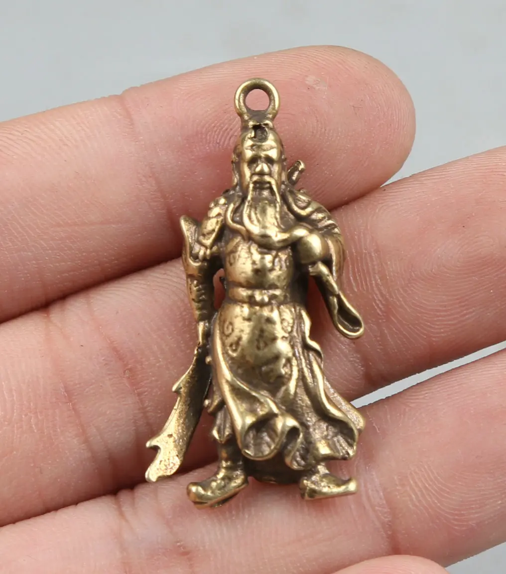 40MM/1.6"Collect Curio Rare Chinese Fengshui Small Bronze Exquisite Guan Gong Yu Warrior God Pendant Mini Statue Statuary 14g
40MM/1.6"Collect Curio Rare Chinese Fengshui Small Bronze Exquisite Guan Gong Yu Warrior God Pendant Mini Statue Statuary 14g