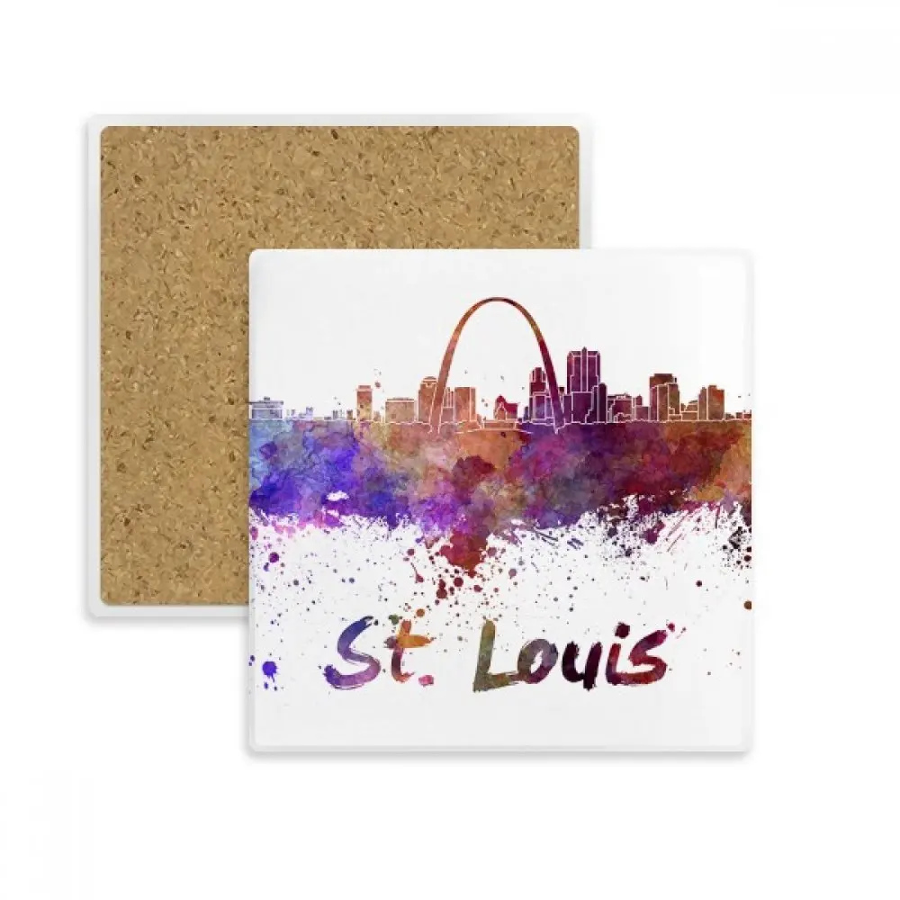 St.Louis America City Watercolor Square Coaster Cup Mug Holder Absorbent Stone for Drinks 2pcs Gift
St.Louis America City Watercolor Square Coaster Cup Mug Holder Absorbent Stone for Drinks 2pcs Gift