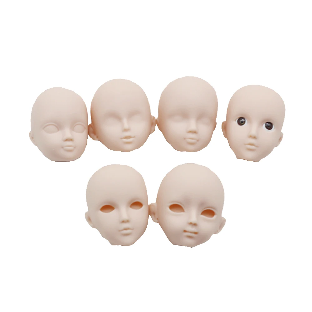 1pcs Soft Plastic Toy Practice Makeup Doll Head 1/6 White Double-fold Eyelid DIY Heads For Barbies BJD Make Up
1pcs Soft Plastic Toy Practice Makeup Doll Head 1/6 White Double-fold Eyelid DIY Heads For Barbies BJD Make Up