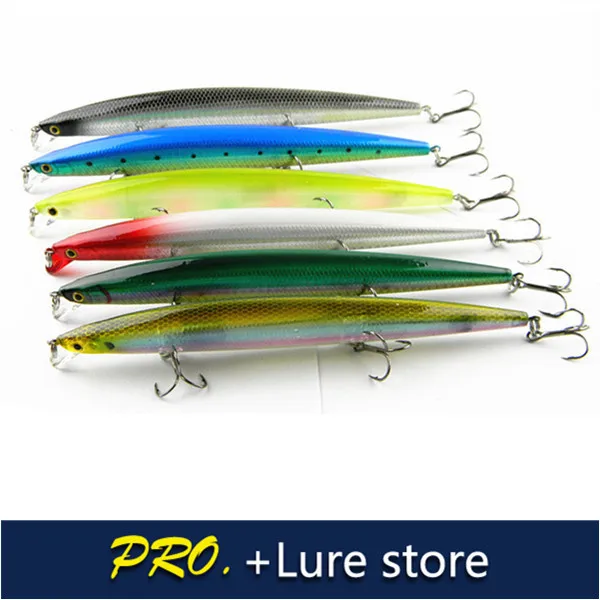 Free shipping 6pcs 17cm 27g high quality minnow lure sea fishing minnow bait far casting minnow bait lure big game minnow lure
Free shipping 6pcs 17cm 27g high quality minnow lure sea fishing minnow bait far casting minnow bait lure big game minnow lure