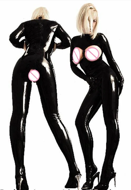2016 New Arrival Sexy PVC Latex Catsuit Women Black Open Bust Bodysuit Cat Women Costume Open Crotch Jumpsuit Free Fast Shipping
2016 New Arrival Sexy PVC Latex Catsuit Women Black Open Bust Bodysuit Cat Women Costume Open Crotch Jumpsuit Free Fast Shipping
