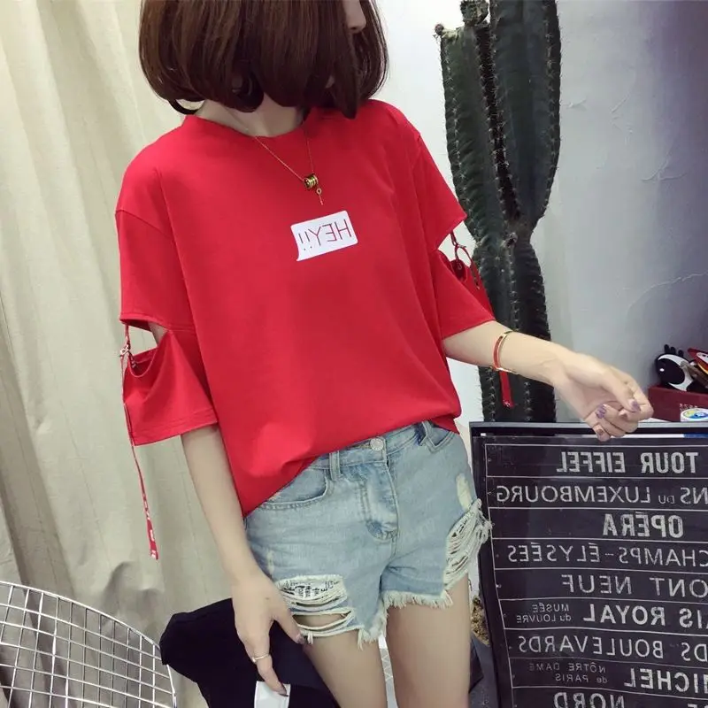 HEY Letter T shirt Women Tshirt Casual Funny Sleeve Hollow Out T shirt For Lady Girl Harajuku Kawaii Woman Top Tee
HEY Letter T shirt Women Tshirt Casual Funny Sleeve Hollow Out T shirt For Lady Girl Harajuku Kawaii Woman Top Tee