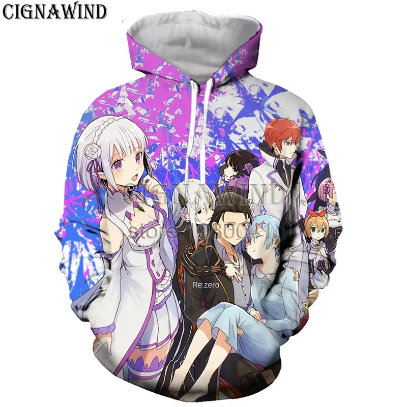 New Harajuku Anime Re Zero Rem hoodies men women sweatshirts printed 3d hooded pullover hooded casual streetwear
New Harajuku Anime Re Zero Rem hoodies men women sweatshirts printed 3d hooded pullover hooded casual streetwear