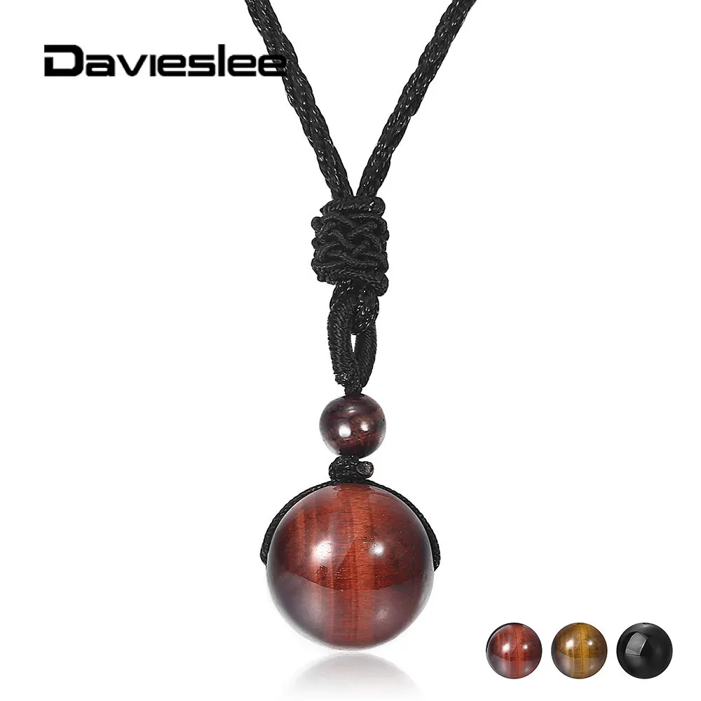 Natural Tiger Eye Onyx Stone Womens Mens Necklace Adjustable Healing Stone Bead Pendant Charm Necklace for Women Men LONM03
Natural Tiger Eye Onyx Stone Womens Mens Necklace Adjustable Healing Stone Bead Pendant Charm Necklace for Women Men LONM03