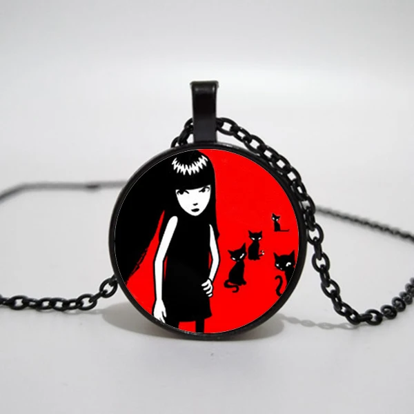 Handmade Emily Strange Colar Longo Gothic Necklace Emo Necklace. Convex pendant necklace
Handmade Emily Strange Colar Longo Gothic Necklace Emo Necklace. Convex pendant necklace