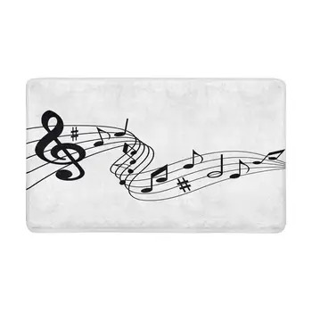 The Melodies Music Notes Indoor Entrance Doormat Non Slip Door Mat Entrance Rugs Home Decor