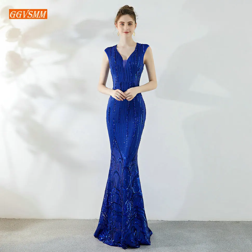Elegant Royal Blue Mermaid Evening Gown 2019 Women Long Dresses Evening Party Bling Sequined Banquet Special Occasion Dress New
Elegant Royal Blue Mermaid Evening Gown 2019 Women Long Dresses Evening Party Bling Sequined Banquet Special Occasion Dress New