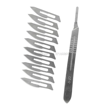 1 Set Scalpel Cutting Knife With 10pcs Sculpting Blades 23# DIY Cutter Engraving Craft Carving PCB Repairing Hand Tools Kit
1 Set Scalpel Cutting Knife With 10pcs Sculpting Blades 23# DIY Cutter Engraving Craft Carving PCB Repairing Hand Tools Kit
