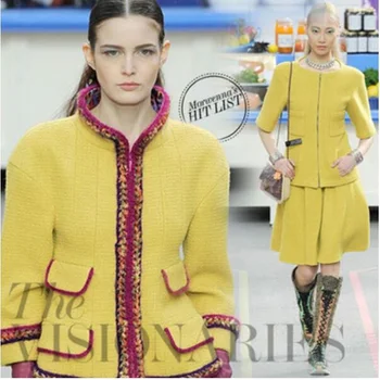 luxurious fashion sense light-colored woven woolen cloth fabrics yellow 500grams per metre
luxurious fashion sense light-colored woven woolen cloth fabrics yellow 500grams per metre